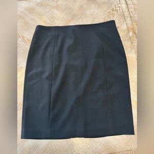NWT Andrianna Papell Black Skirt Sz 12 Back Full Zipper Waist 35” Length 22.5”